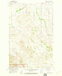 1958 Map of Tepee Buttes, McKenzie County, ND — High-Res | Pastmaps